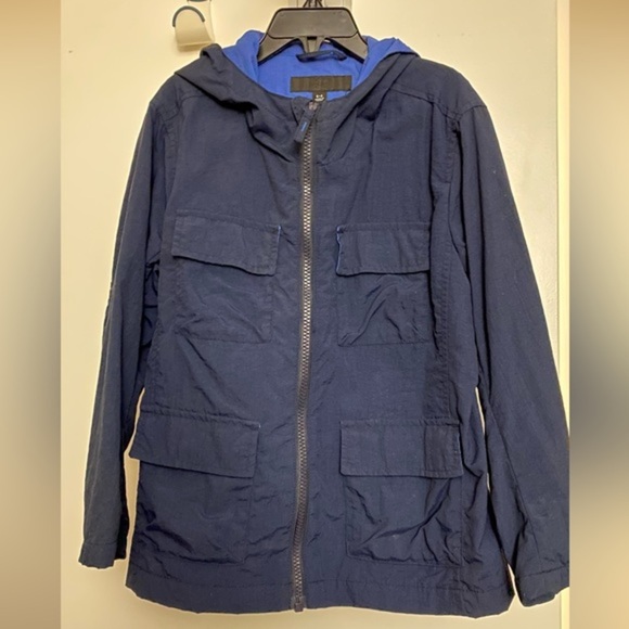 Uniqlo Navy Water Repellant Cotton-lined Jacket 5-6Y - Picture 1 of 7